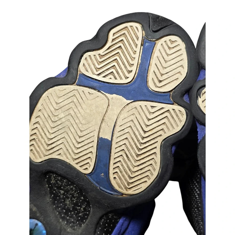 Nike Air Jordan 13 Retro Hyper Royal Black Blue Sneakers 414571-040 Mens 7.5